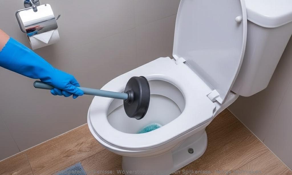Wc verstopping oplossen Spijkenisse: Veilige technieken
